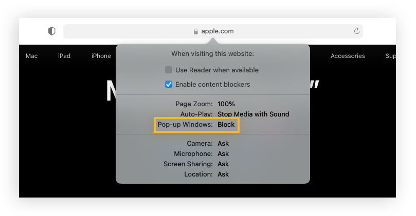 How to Allow or Disable Pop-Ups in Safari for Mac & iOS | AVG